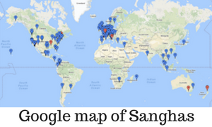 Mini Google Map of Wake Up Sanghas