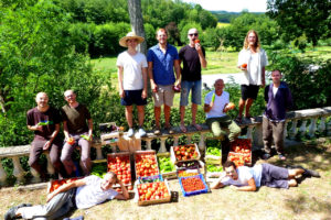 Happy Farmers with their produce